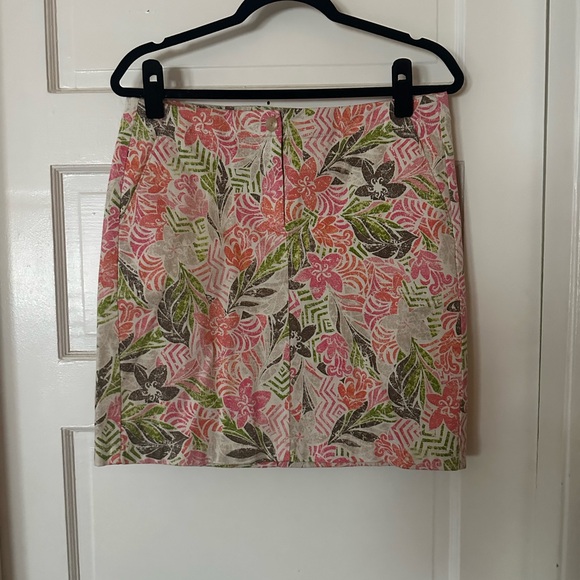 Floral Skirt. J. Jill Lived in Chino - Picture 3 of 8